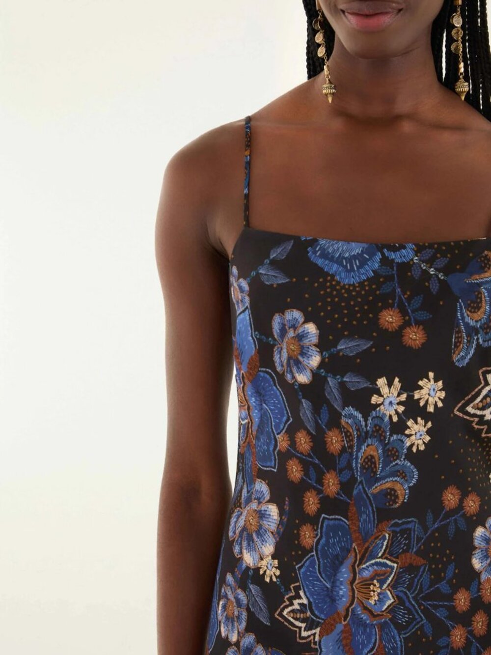 NWT L FARM Rio Snakes Bouquet Maxi Slip Dress - Picture 2 of 12